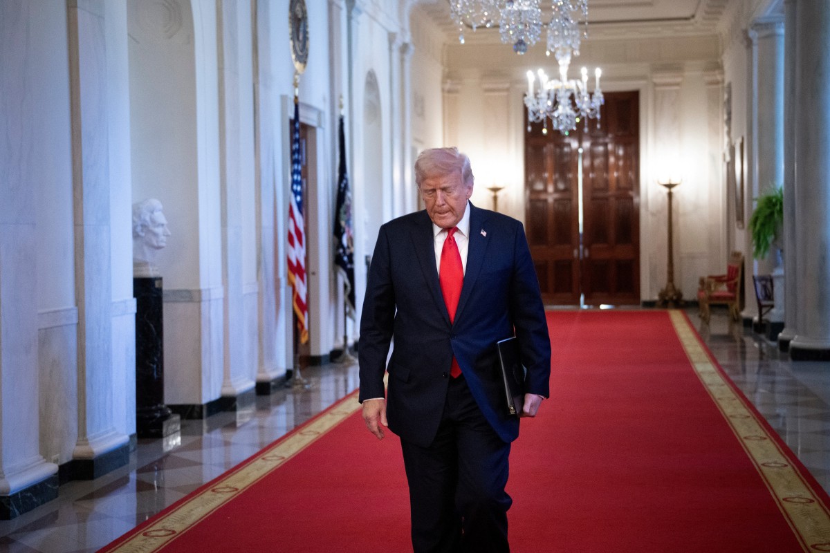 Presidente dos EUA, Donald Trump, na Casa Branca