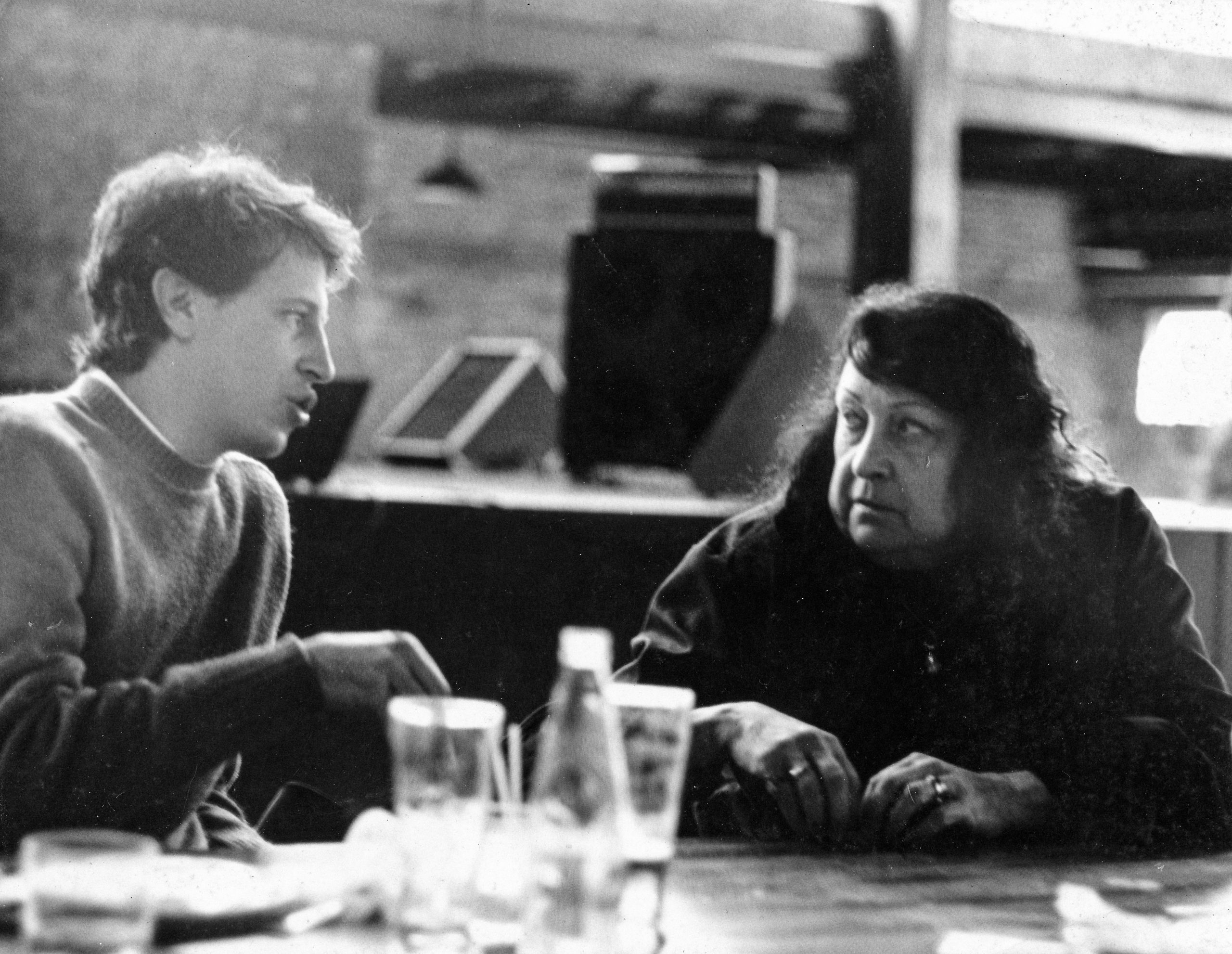 Marcelo Ferraz com Lina Bo Bardi