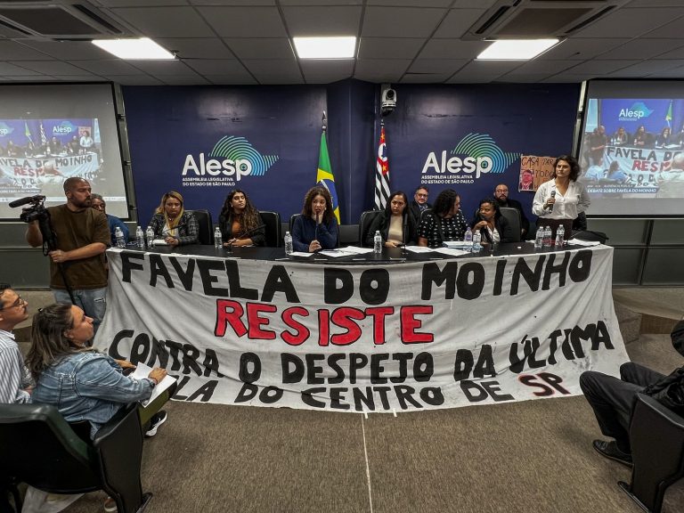 Na Alesp, moradores do Moinho denunciam falta de plano de moradia do governo Tarcísio