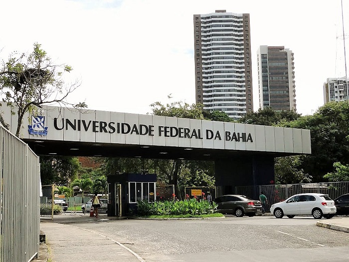 Vista da entrada da Universidade Federal da Bahia (Ufba)