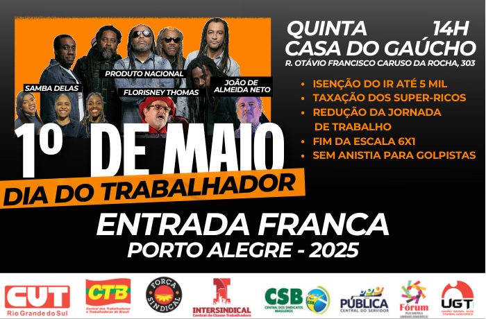 1º de maio em Porto Alegre será marcado por luta pela redução da jornada