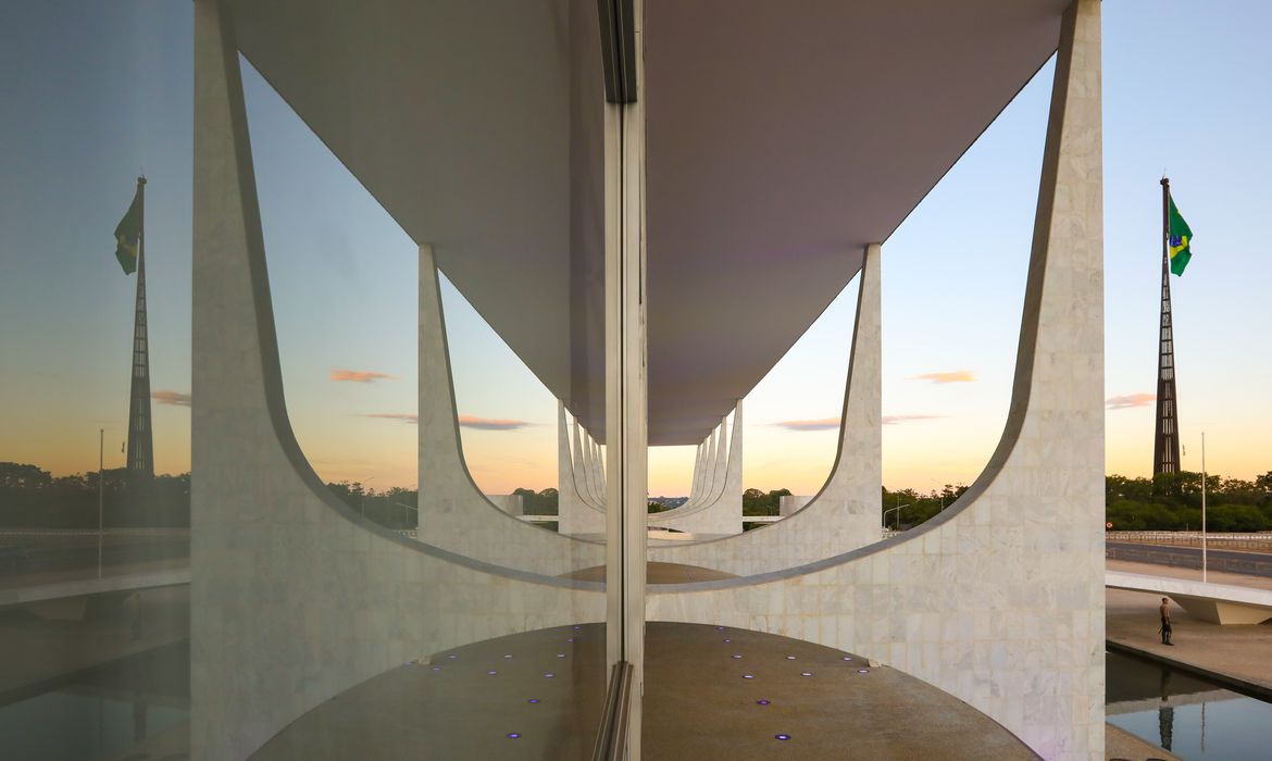 Palácio do Planalto, na Praça dos Três Poderes, em Brasília (DF)