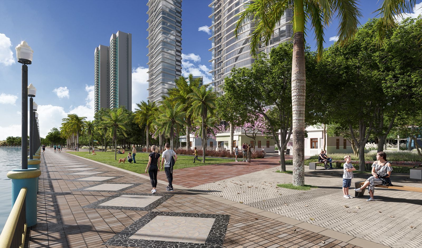 Projeção do Parque da Resistência Leonardo Cisneiros, no Recife (PE)