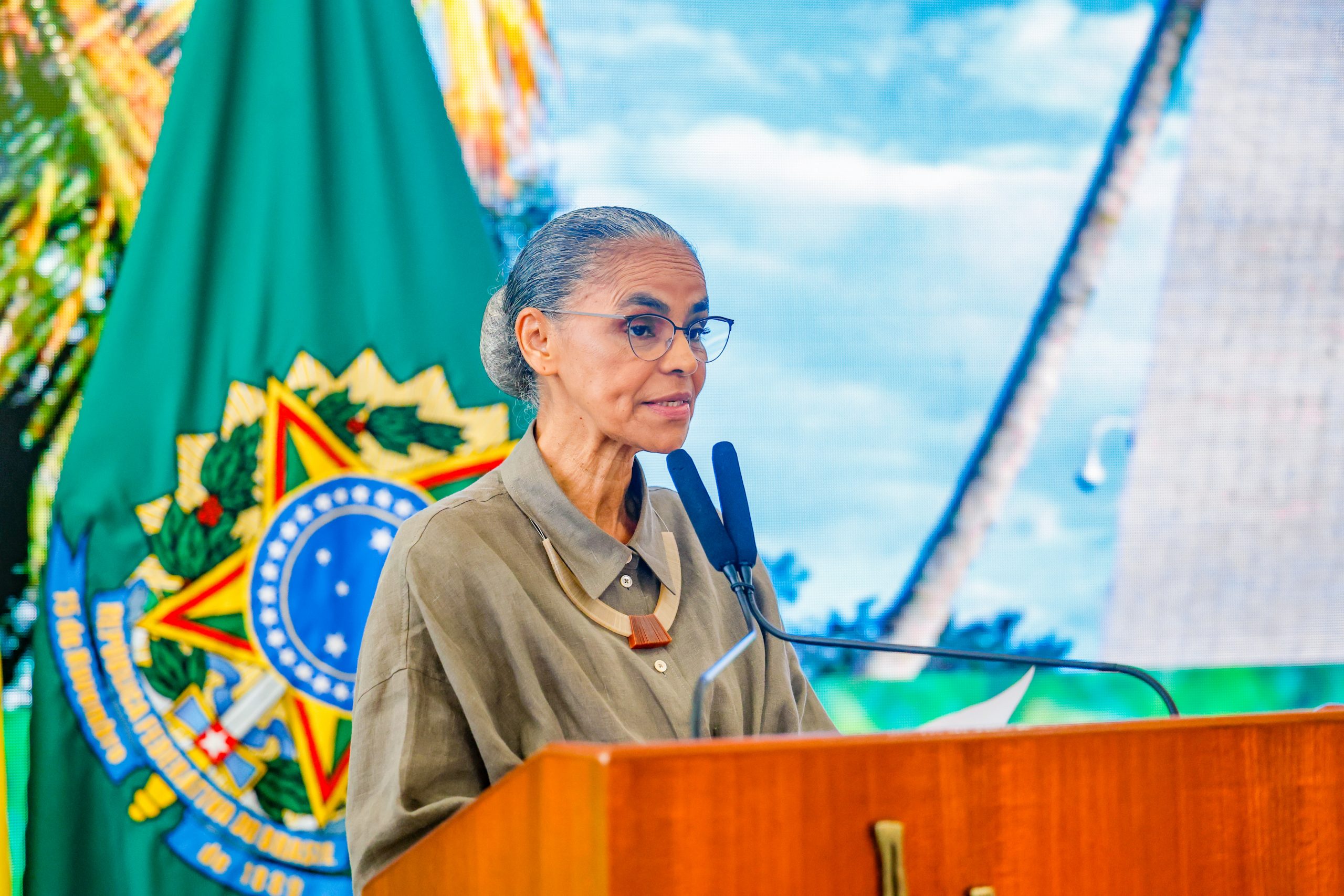 Ministra do Meio Ambiente e Mudança do Clima, Marina Silva, no Palácio do Planalto. Brasília - DF