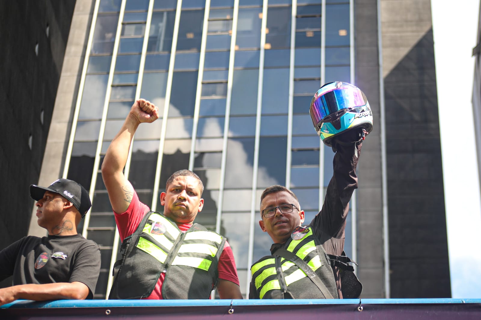 Lideranças participaram de ato na Paulista em apoio ao VAT e denunciaram reajuste proposto pelo iFood: "migalhas"
