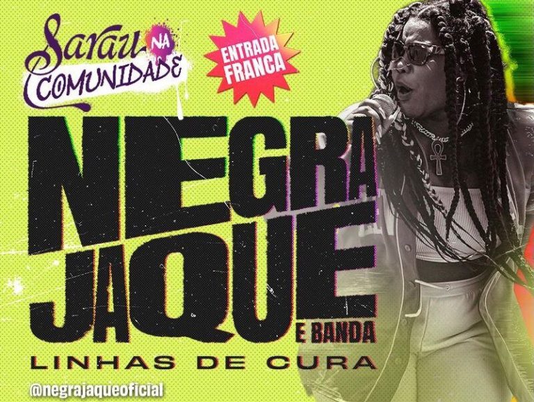 Rapper Negra Jaque faz show em centro comunitário na Bom Jesus, em Porto Alegre