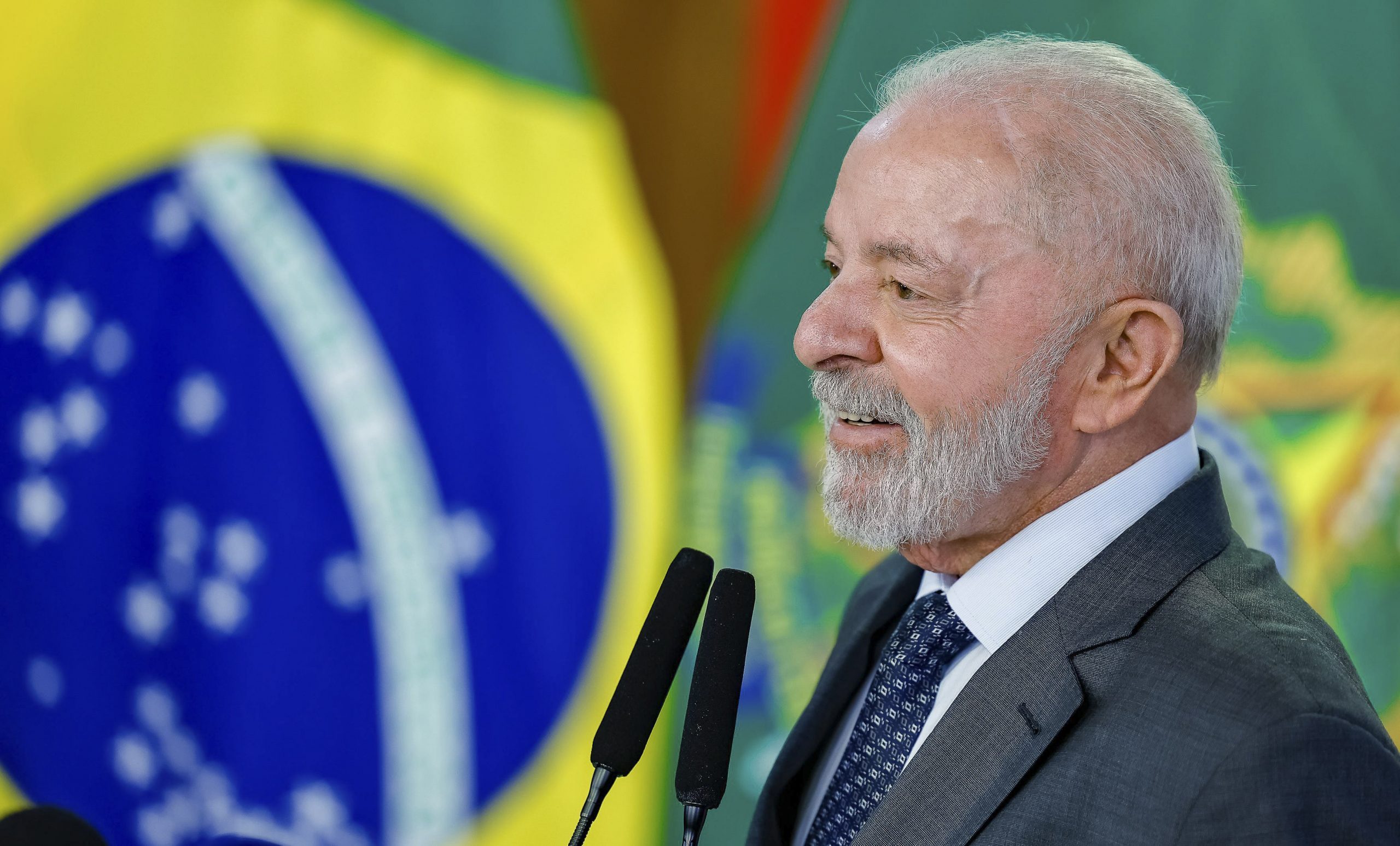 Presidente da República, Luiz Inácio Lula da Silva durante coletiva de imprensa. Palácio do Planalto, Brasília - DF