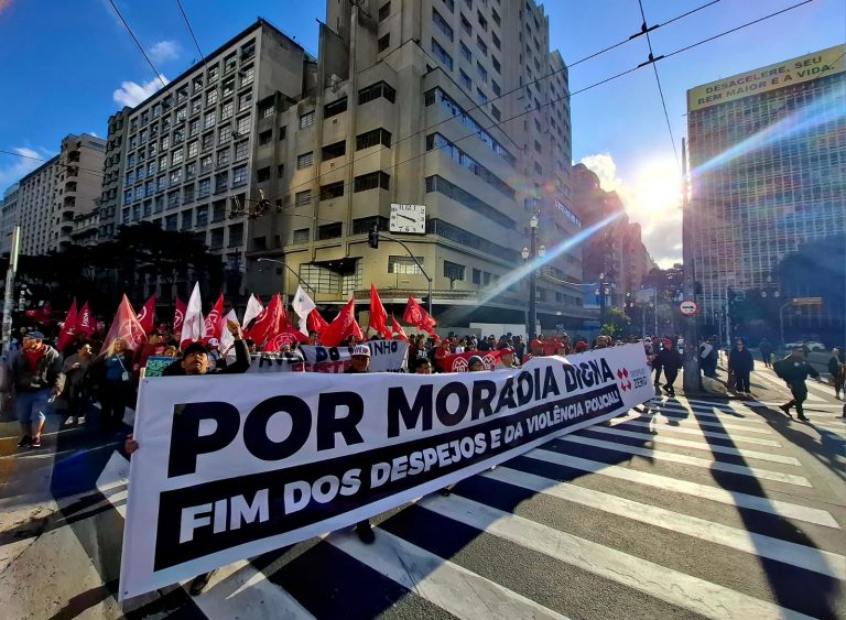 Milhares vão às ruas em ato unificado pela suspensão do despejo de meio milhão de pessoas em SP