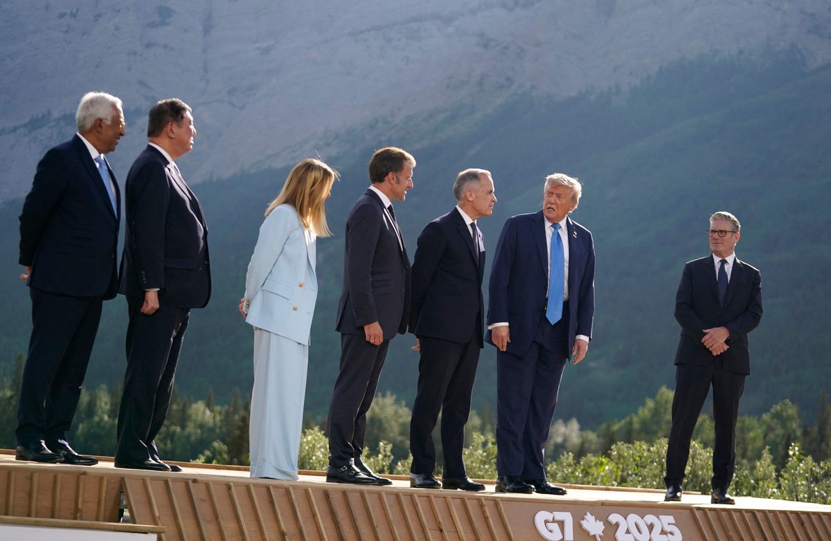 Líderes do G7, no Canadá