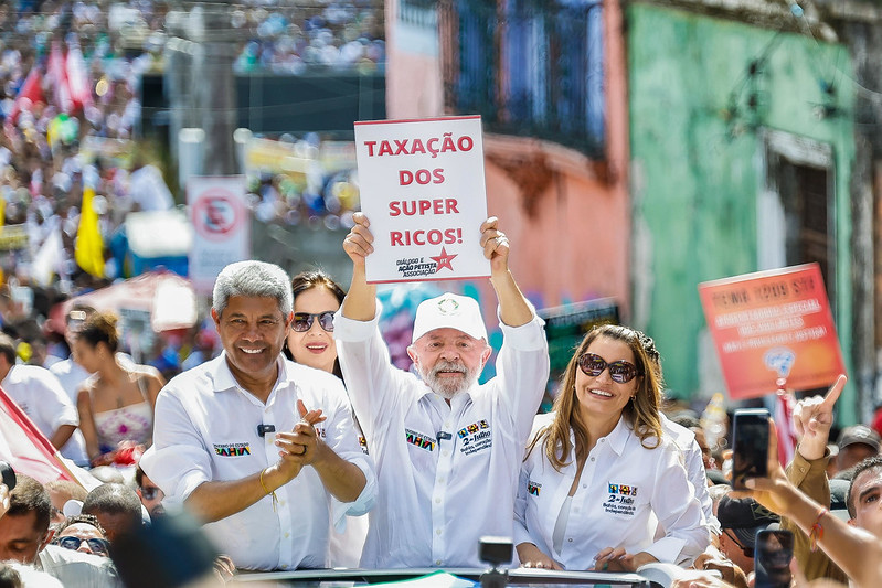 Presidente da República, Luiz Inácio Lula da Silva, durante Caminhada do Dois de Julho. Salvador - BA