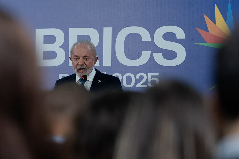 Presidente Luiz Inácio Lula da Silva (PT), atual representante do Brics