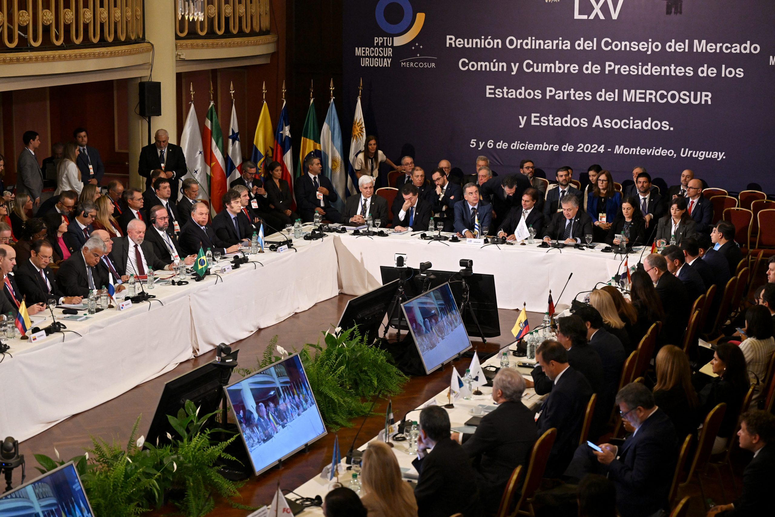 Último encontro do Mercosul foi realizado no Uruguai, em dezembro de 2024 - Eitan ABRAMOVICH / AFP