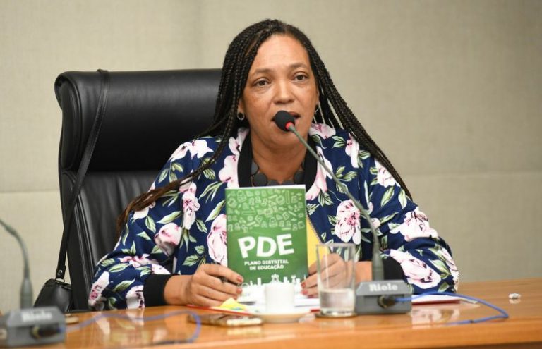 'Nosso inimigo tem nome: é Ibaneis Rocha', diz diretora do Sinpro
