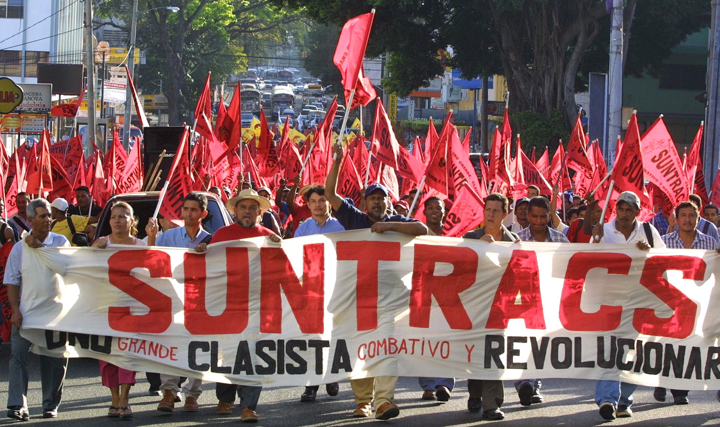 Protesto da Suntracs no Panamá