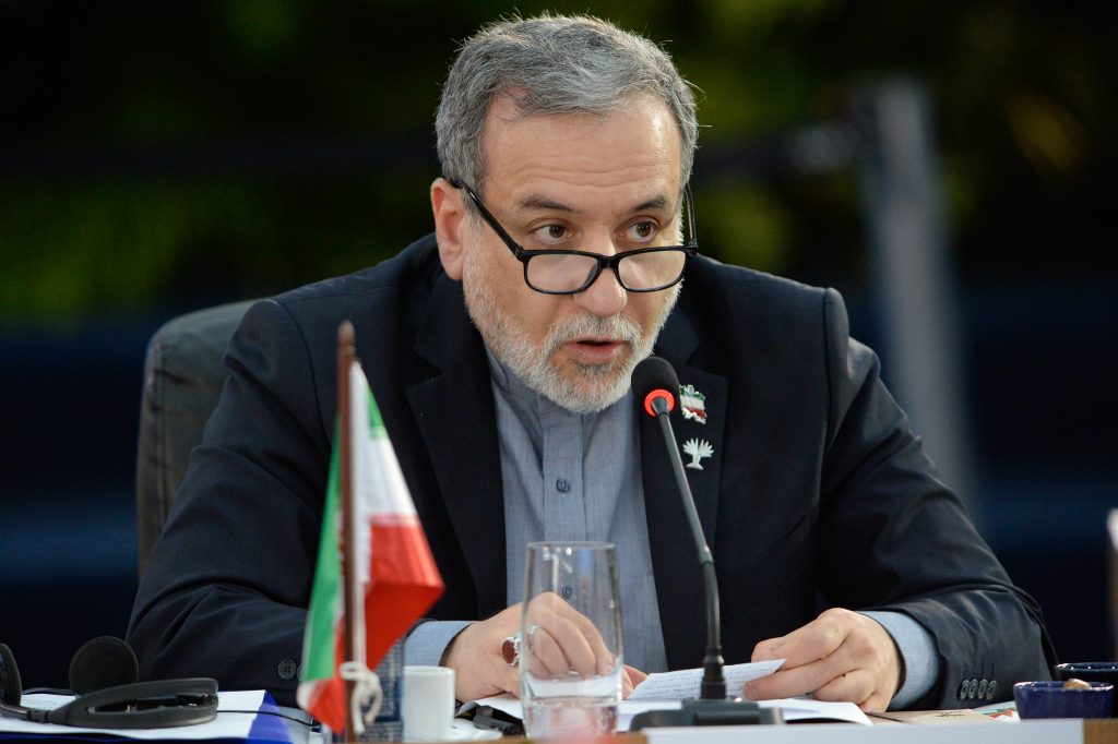 O ministro das Relações Exteriores iraniano, Abbas Araghchi, durante a Cúpula do Brics, no Brasil