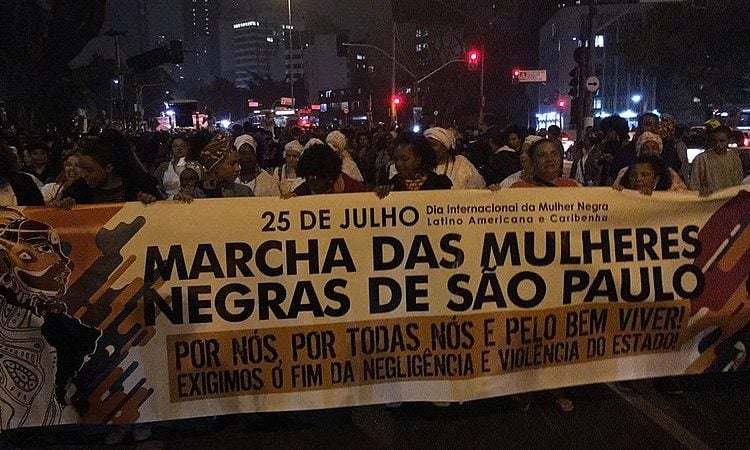 Marcha das Mulheres Negras, em São Paulo (2020)