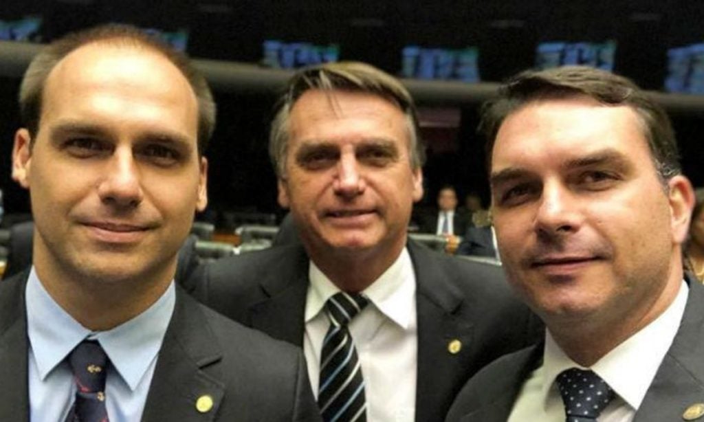 Eduardo, Jair e Flávio Bolsonaro