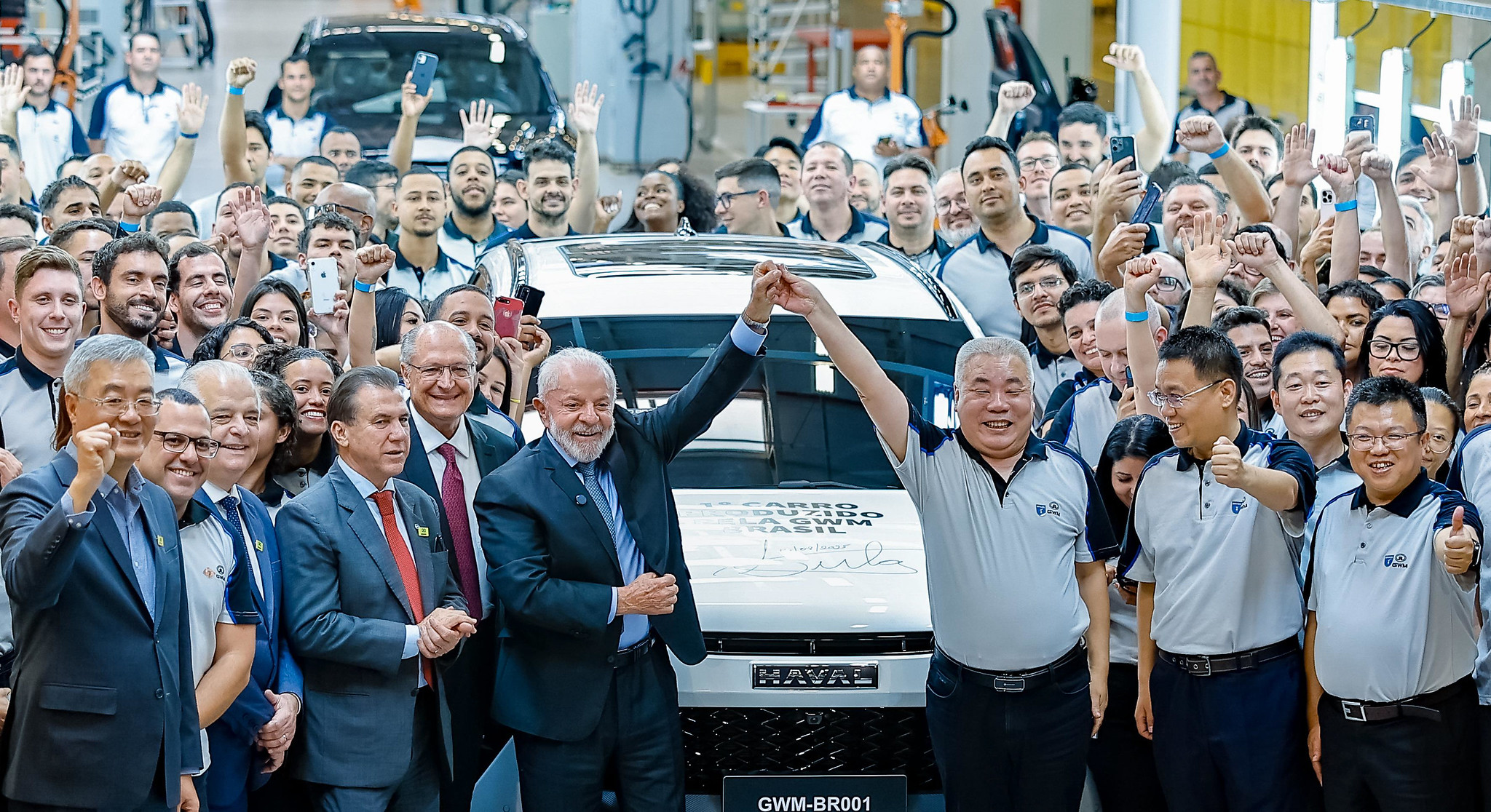 Lula na fábrica da GWM em 2025