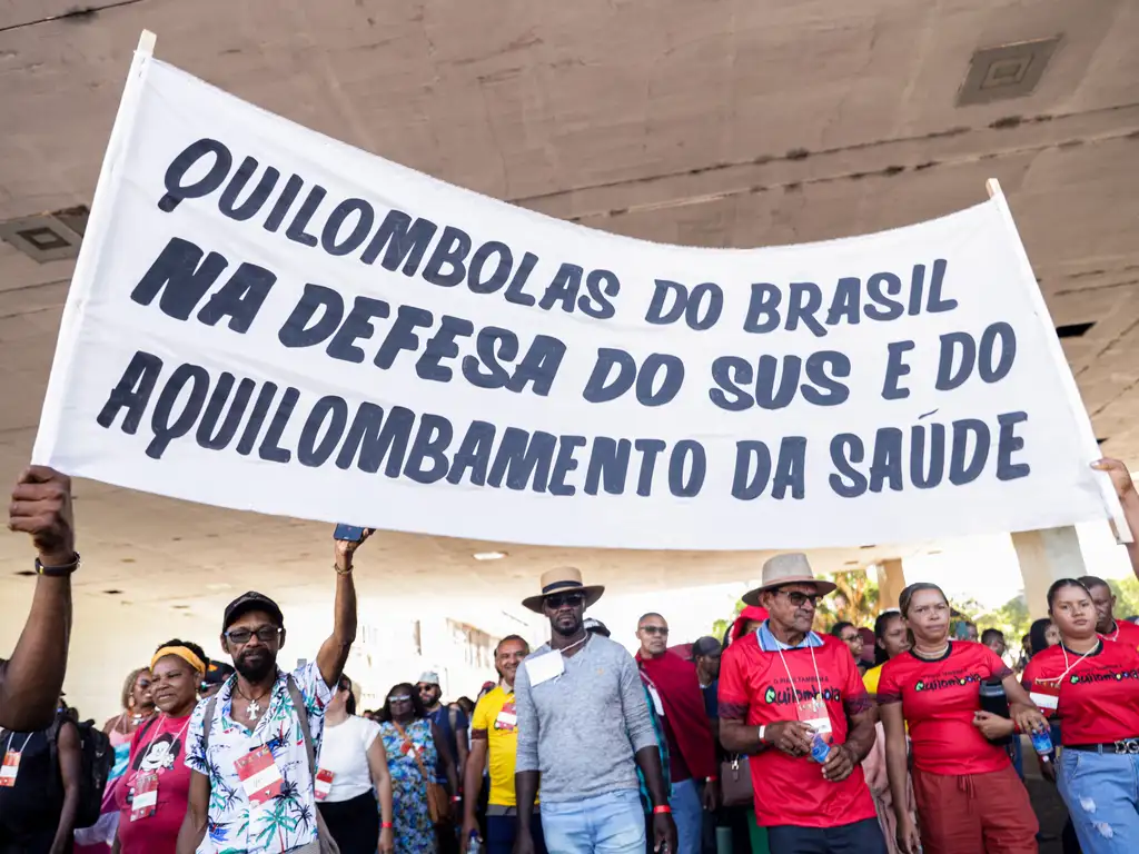 Foto do 2º encontro Aquilombar, organizado pela Conac em maio de 2024.