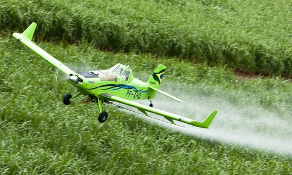 Deriva da pulverização do agrotóxico traz riscos para lavouras e agricultores