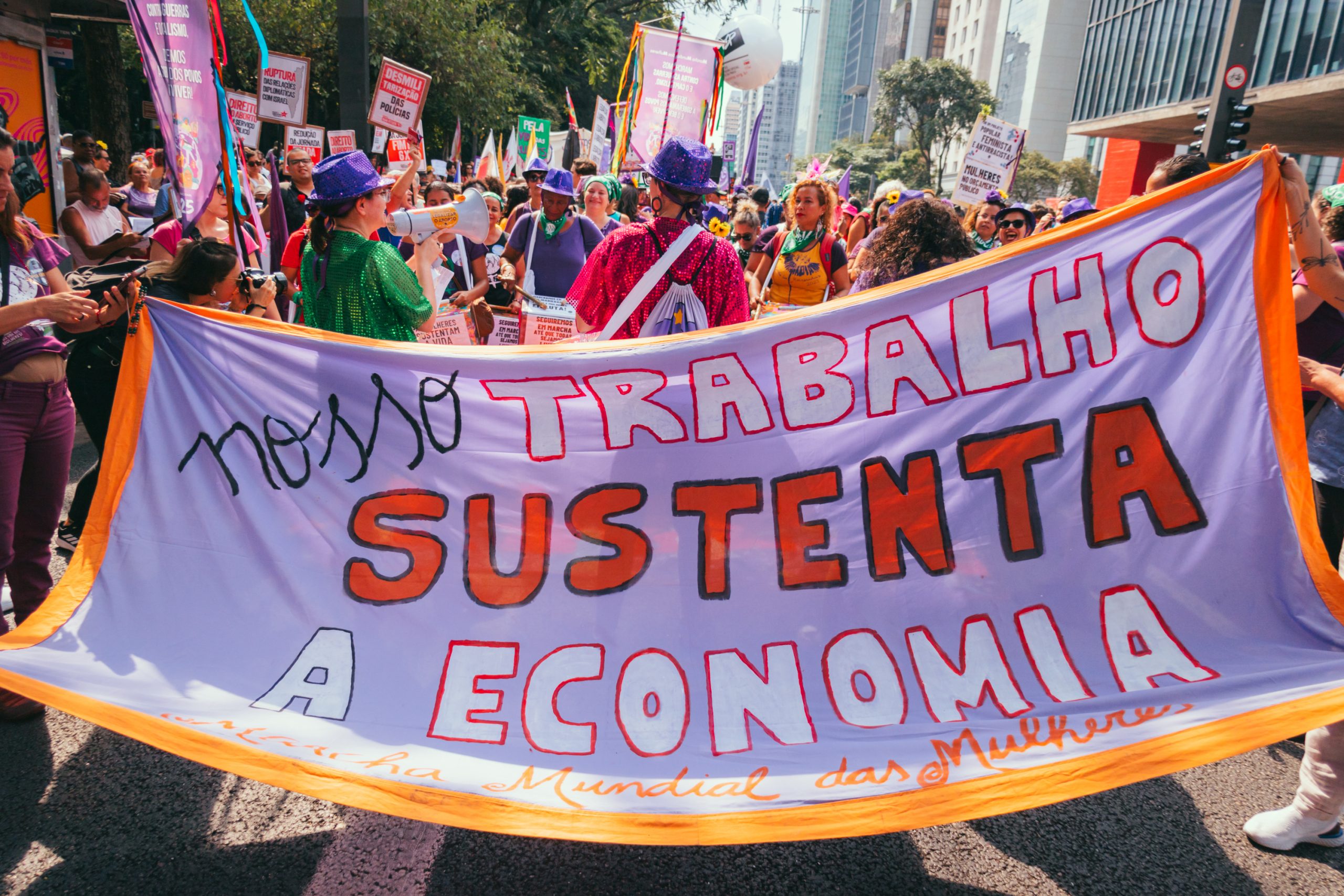 8 de março de 2025 na Av. Paulista.
