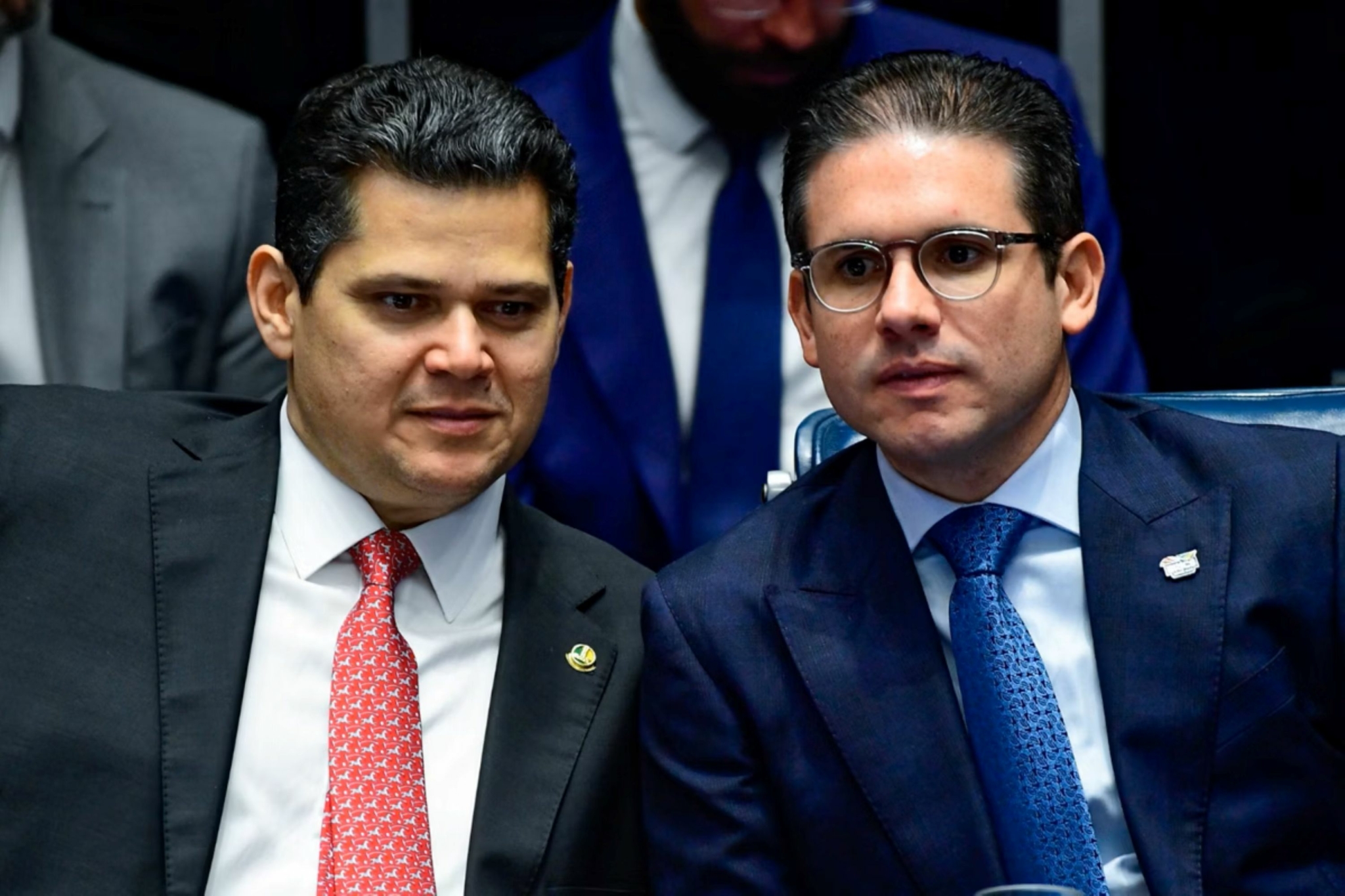 O presidente do Senado, Davi Alcolumbre (União-AP), e o da Câmara, Hugo Motta (Republicanos-PB)