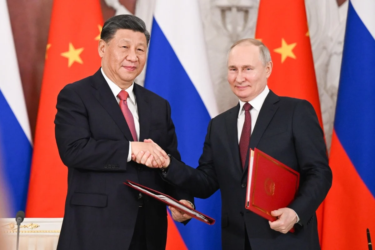 O presidente chinês, Xi Jinping, e o presidente russo, Vladimir Putin, reafirmaram uma parceria mais profunda entre seus países. Foto: Xinhua