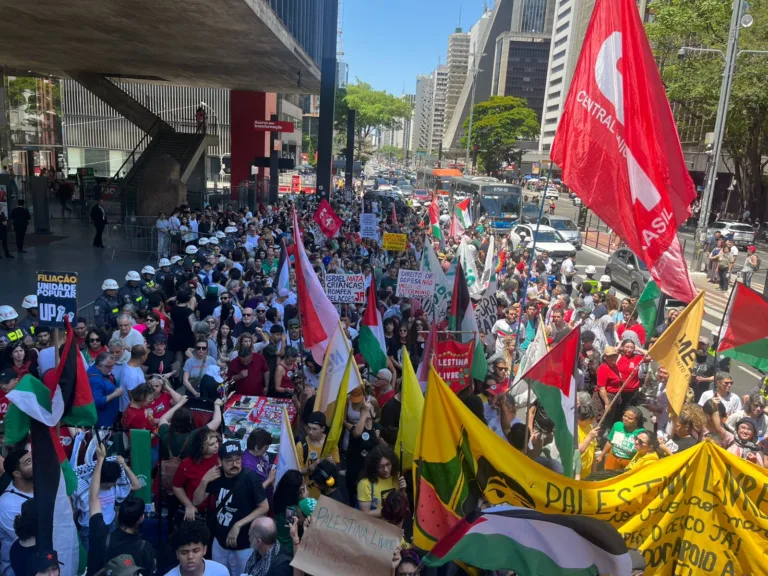 ‘Free Palestine’: Brazil joins global mobilization against genocide in Gaza