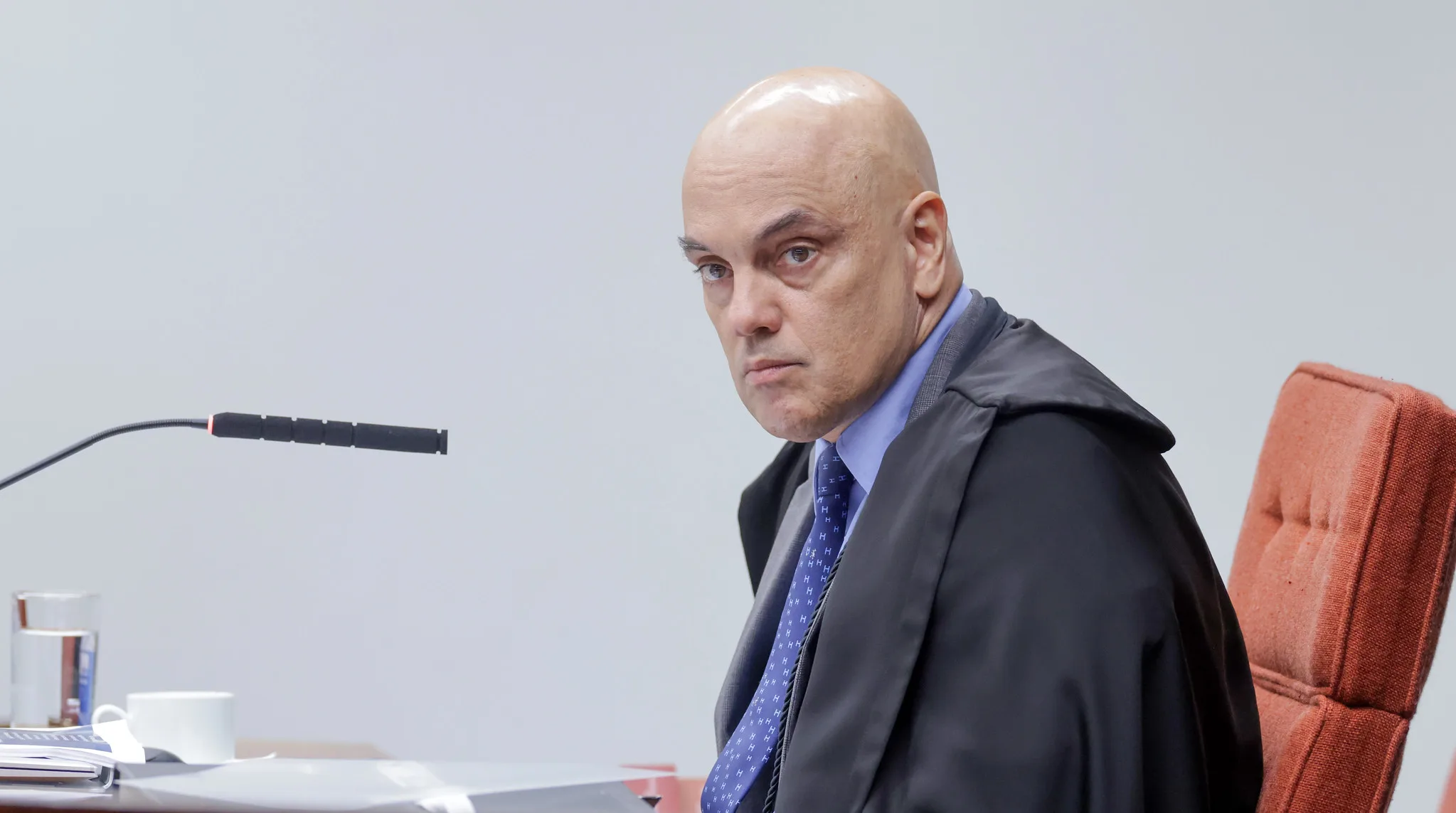 Ministro Alexandre de Moraes, relator da ação penal que apura a tentativa de golpe de Estado no Brasil.