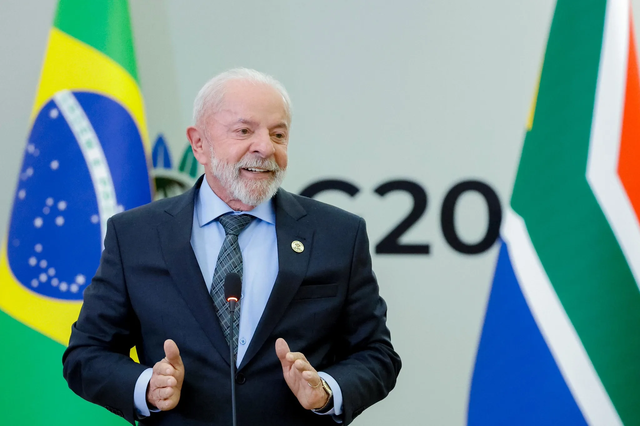 Lula durante entrevista coletiva concedida à imprensa na Cúpula de Líderes do G20