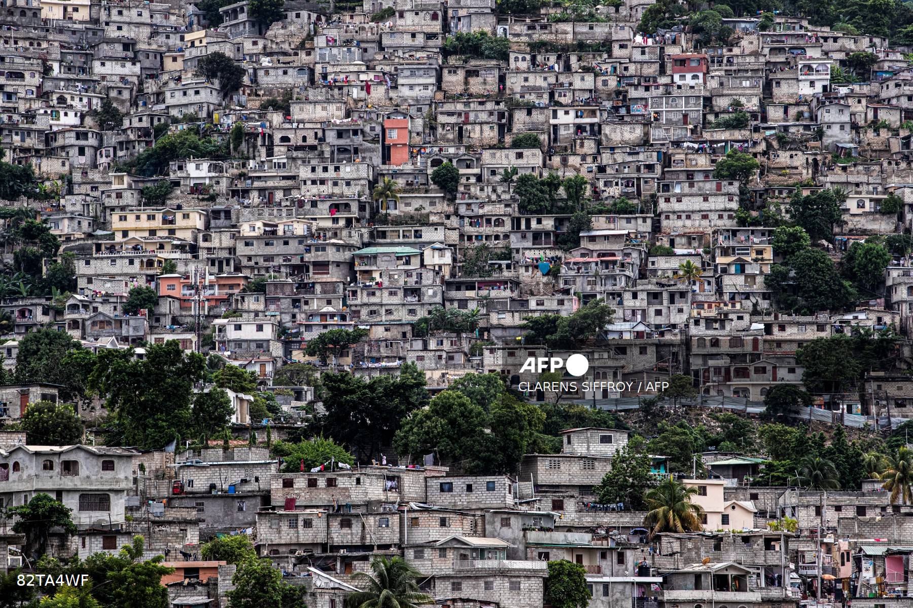 Residential houses are pictured in the Petion-Ville hills of Port-au-Prince, Haiti, on November 2, 2025. (Photo by Clarens SIFFROY / AFP)