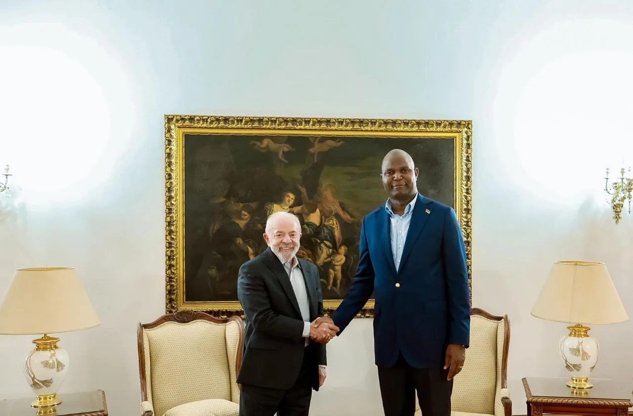 Lula e o presidente de Moçambique, Daniel Chapo