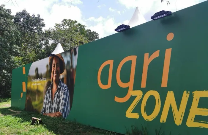 fachada da agrizone na cop30 em belém