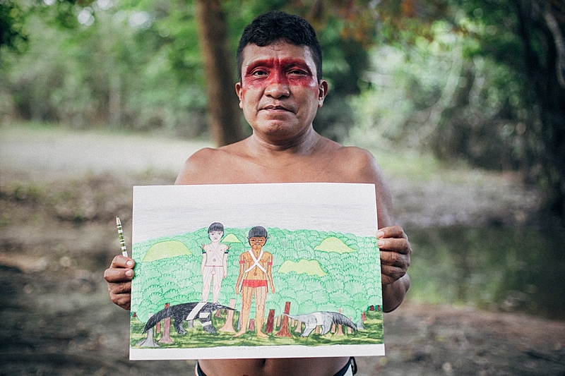 O artista Joseca Yanomami é um dos entrevistados da nova temporada do podcast