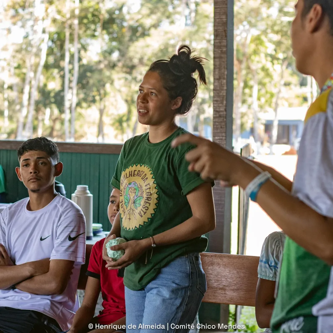 Kailane é jovem seringueira e esteve na COP30, em Belém