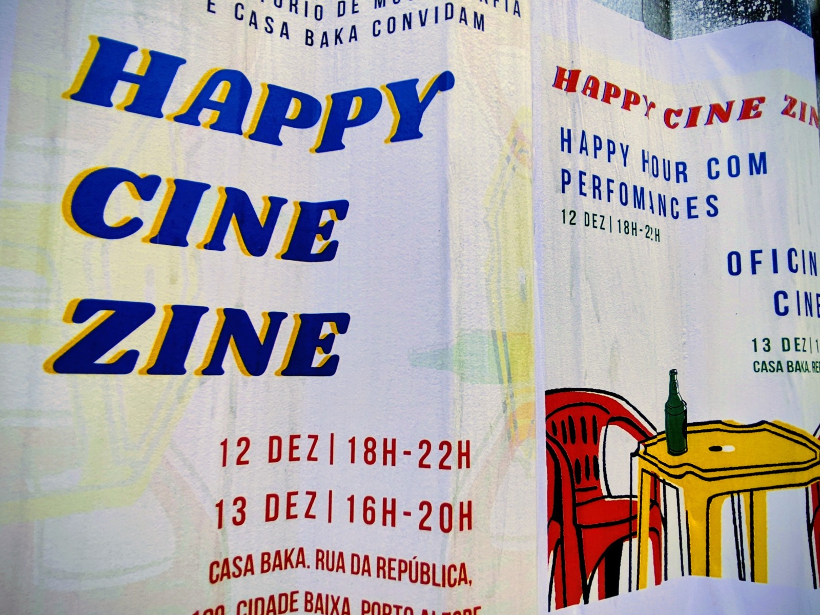 Evento reúne cinema, performances e oficina gratuita de zines