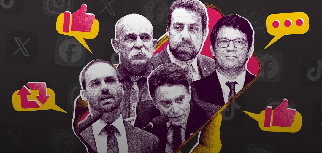 Metade dos 20 deputados com maior engajamento online não aprova projetos há 3 anos