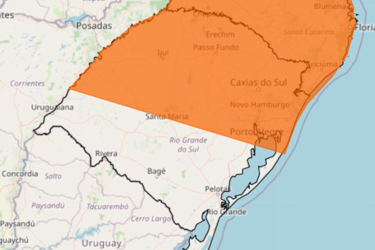 RS tem alerta para tempestades com granizo e ventania após chuvas no Natal
