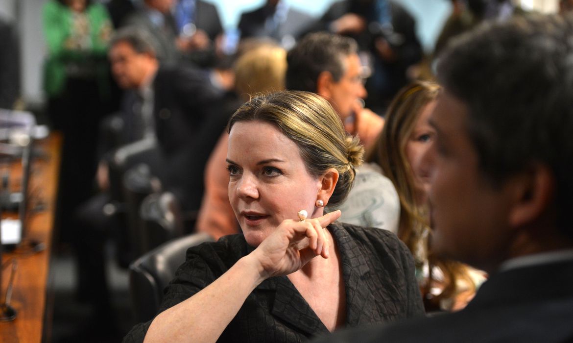 A ministra-chefe da Secretaria de Relações Institucionais, Gleisi Hoffmann
