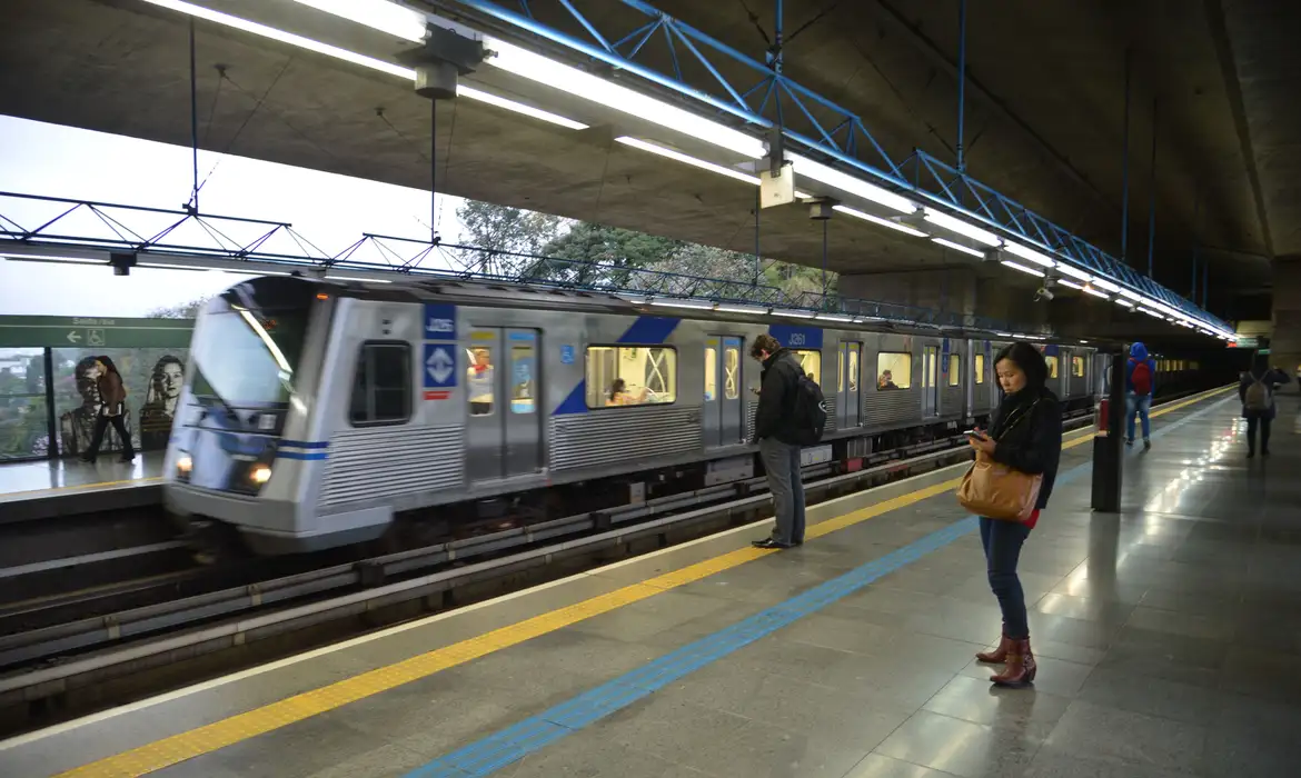 Estação Sumaré da linha verde do metrô de São Paulo.© Rovena Rosa/Agência Brasil