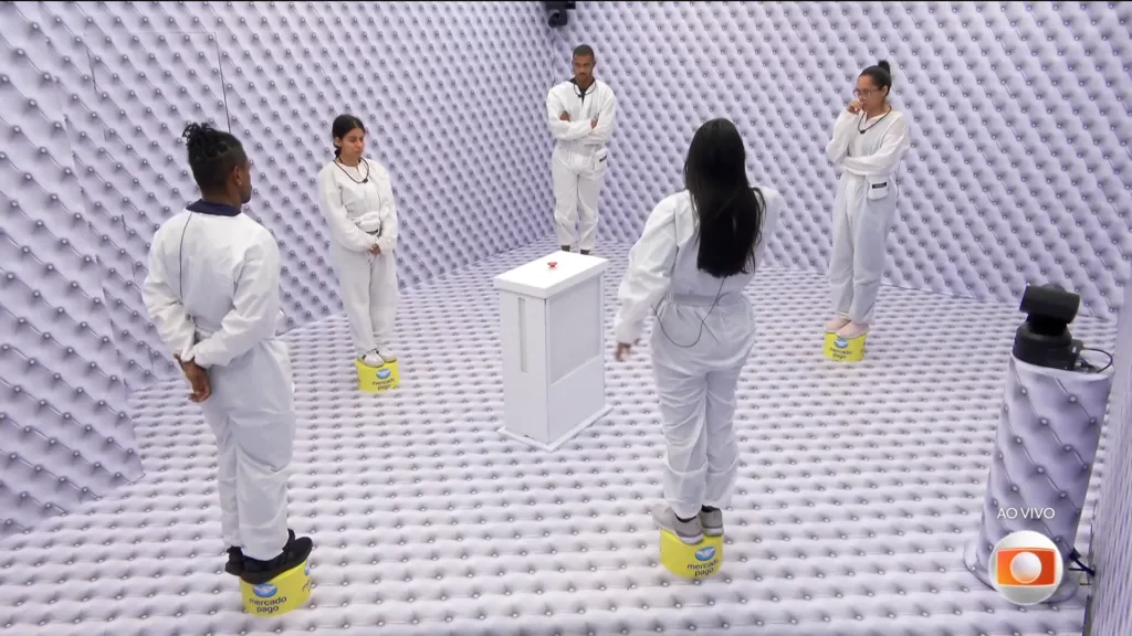 Participantes no 'quarto branco' do BBB