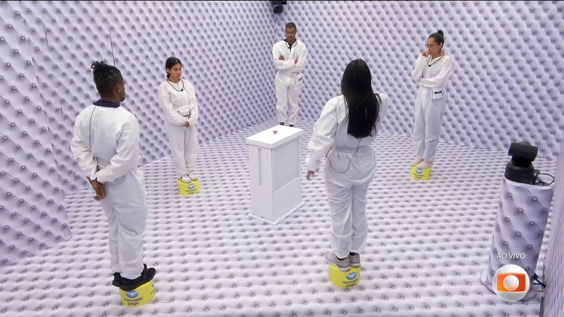 Participantes no 'quarto branco' do BBB