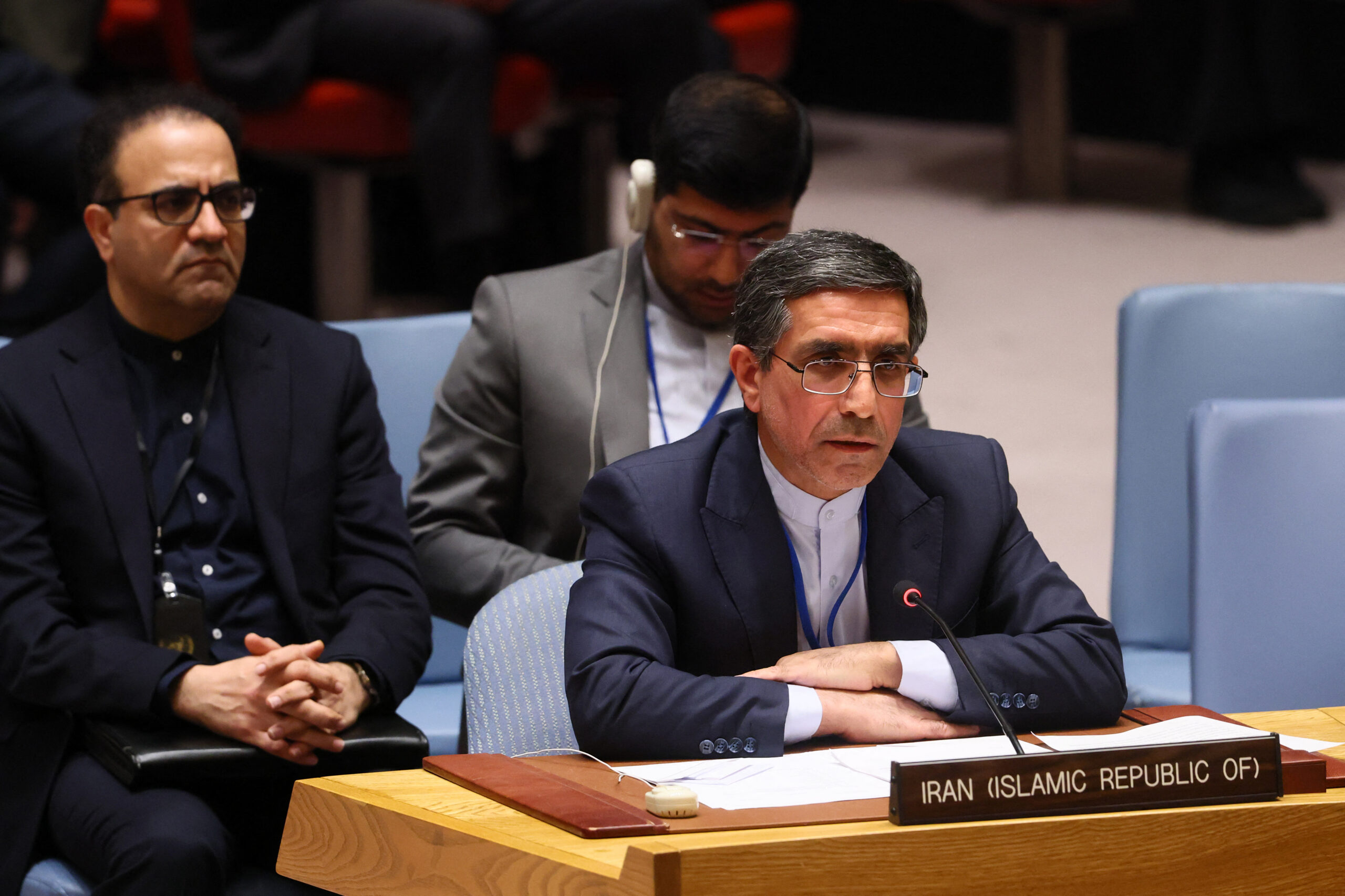 Gholamhossein Darzi, embaixador do Irã junto ao Conselho de Segurança da ONU