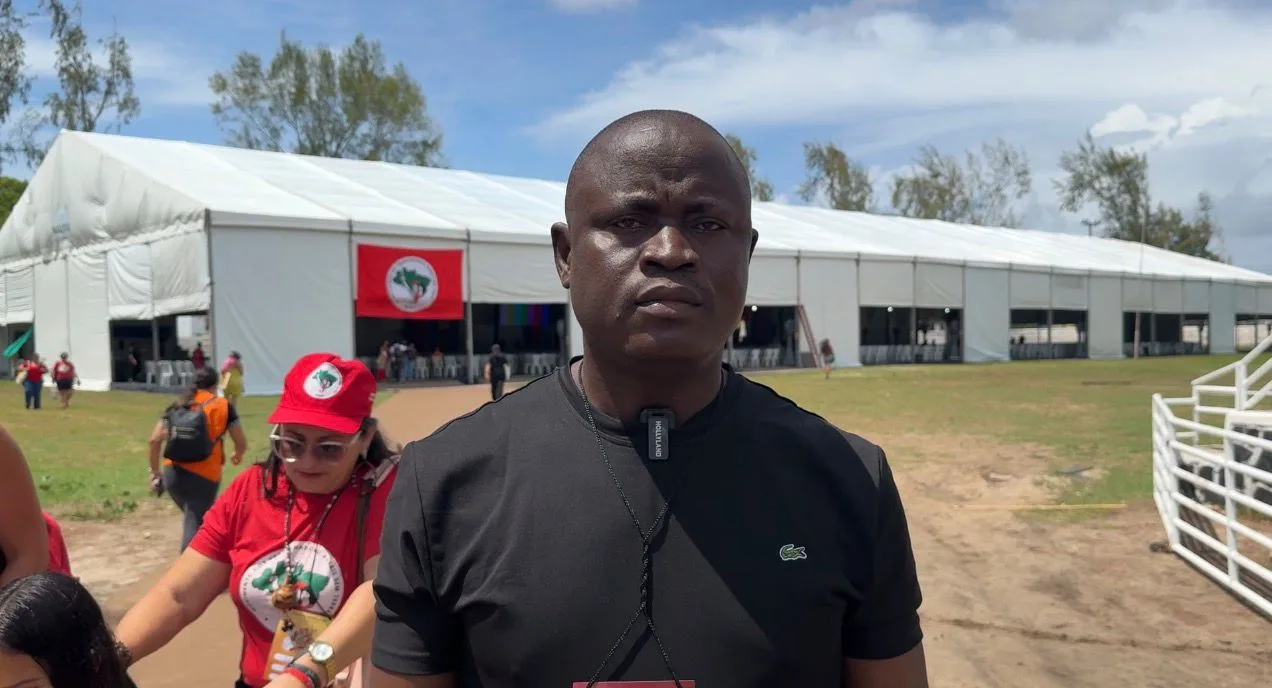 Ouedraogo Sampa Wendé, ativista de Burkina Faso vê imperialismo comum entre África e América Latina.