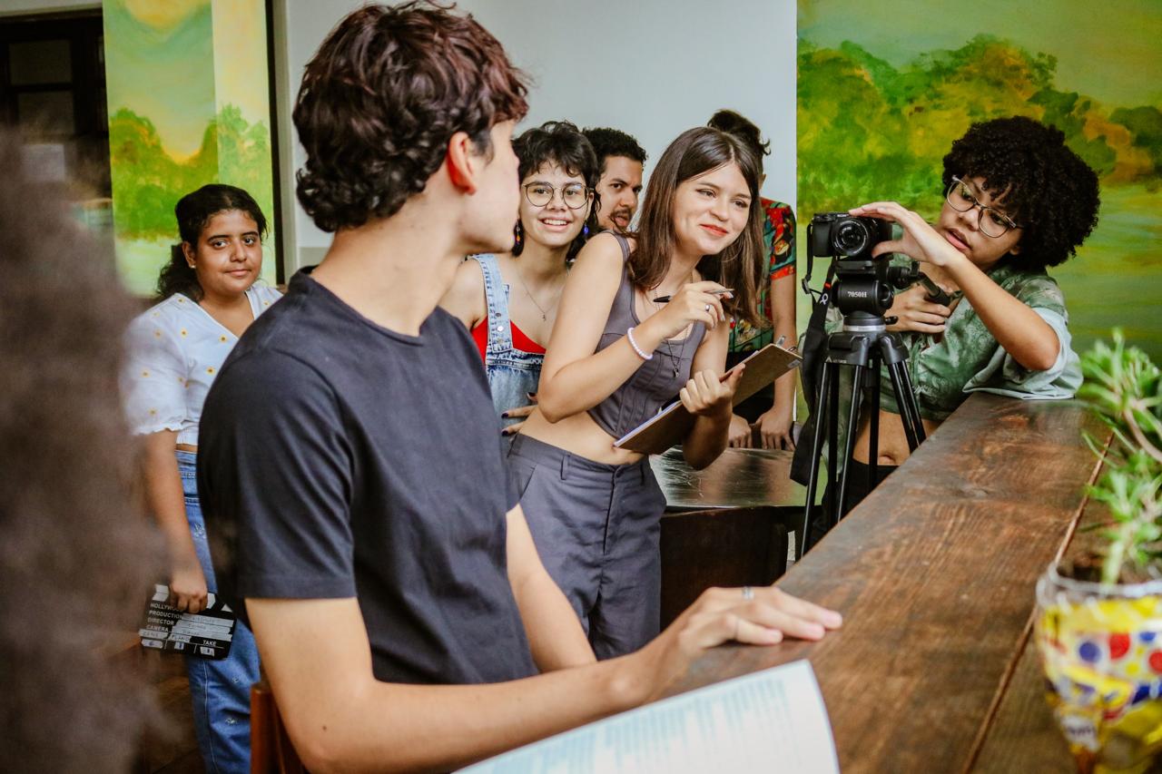 O coletivo Trela Audiovisual realiza formações para jovens desde 2018