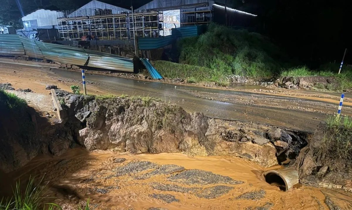Duas minas da Vale, localizadas entre Ouro Preto e Congonhas, sofreram com extravasamentos em menos de 24 horas