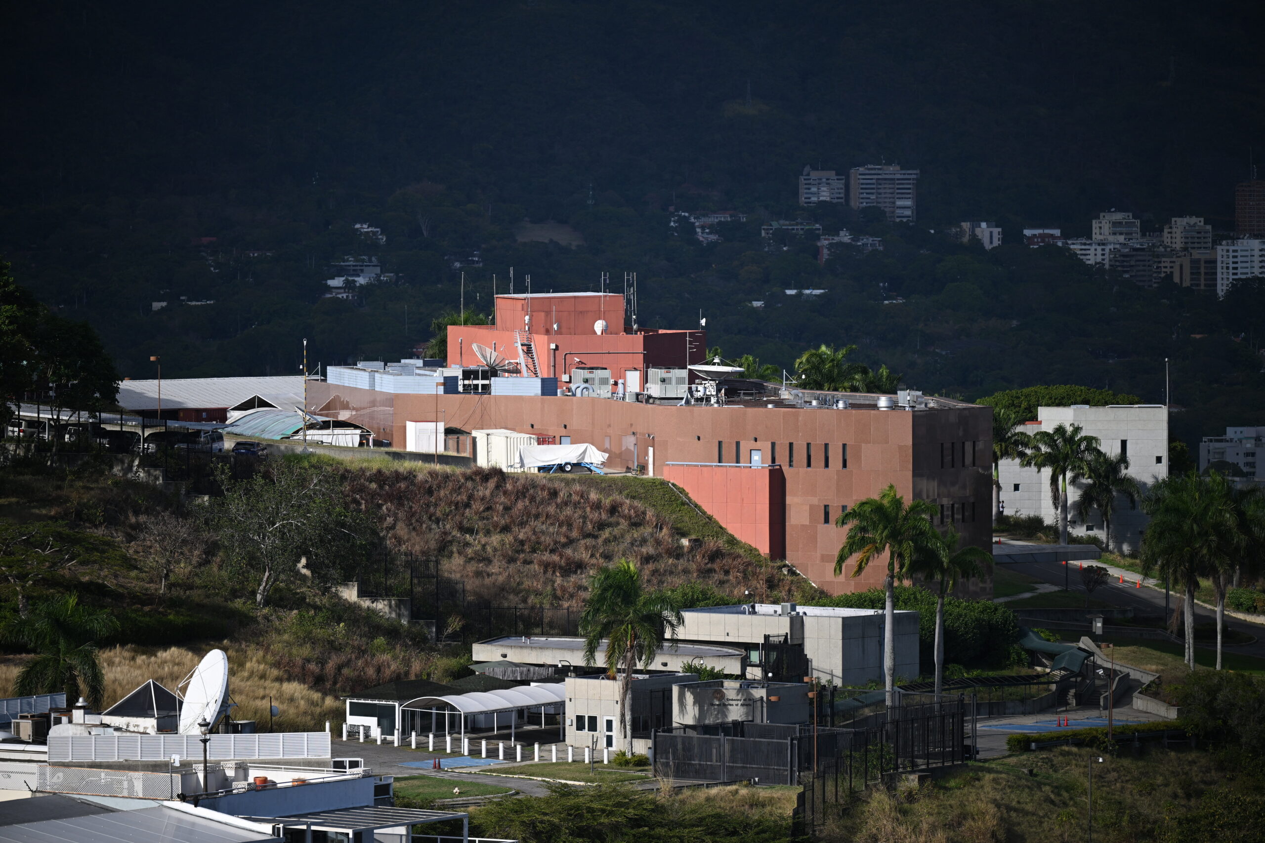 Embaixada dos EUA em Caracas foi fechada em 2019 - Federico PARRA / AFPTV / AFP