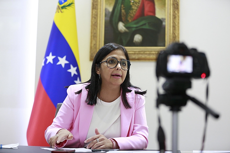 Delcy Rodríguez considera que a vitória chavista nas eleições legislativas, realizadas durante a pandemia, foi uma “proeza”
