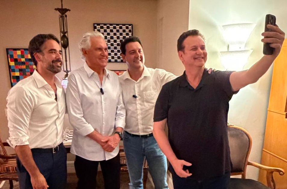 Da esquerda à direita: Eduardo Leite, Ronaldo Caiado, Ratinho Jr. e Gilberto Kassab