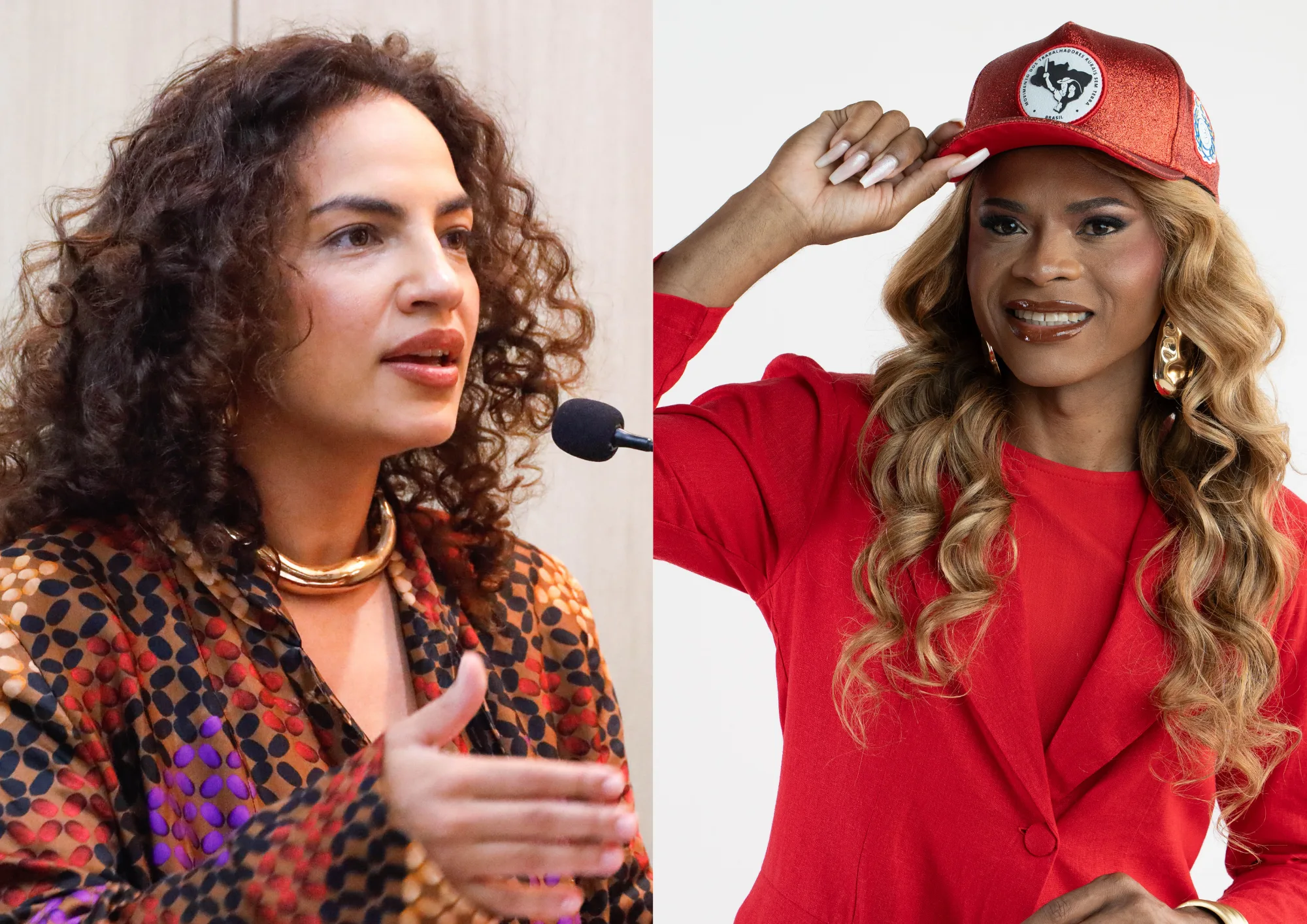 Rosa Amorim (à esquerda) e Ruth Venceremos (à direita).